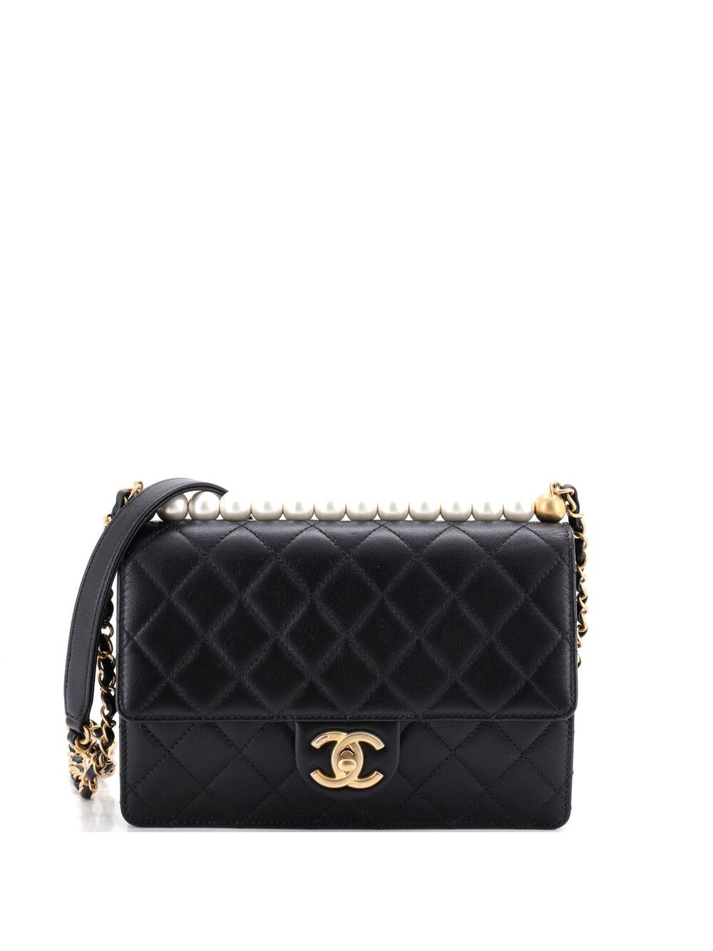 Chanel Chic Pearls Flap Bag Quilted #373266C47B